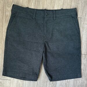 Express Charcoal Flat Front Shorts